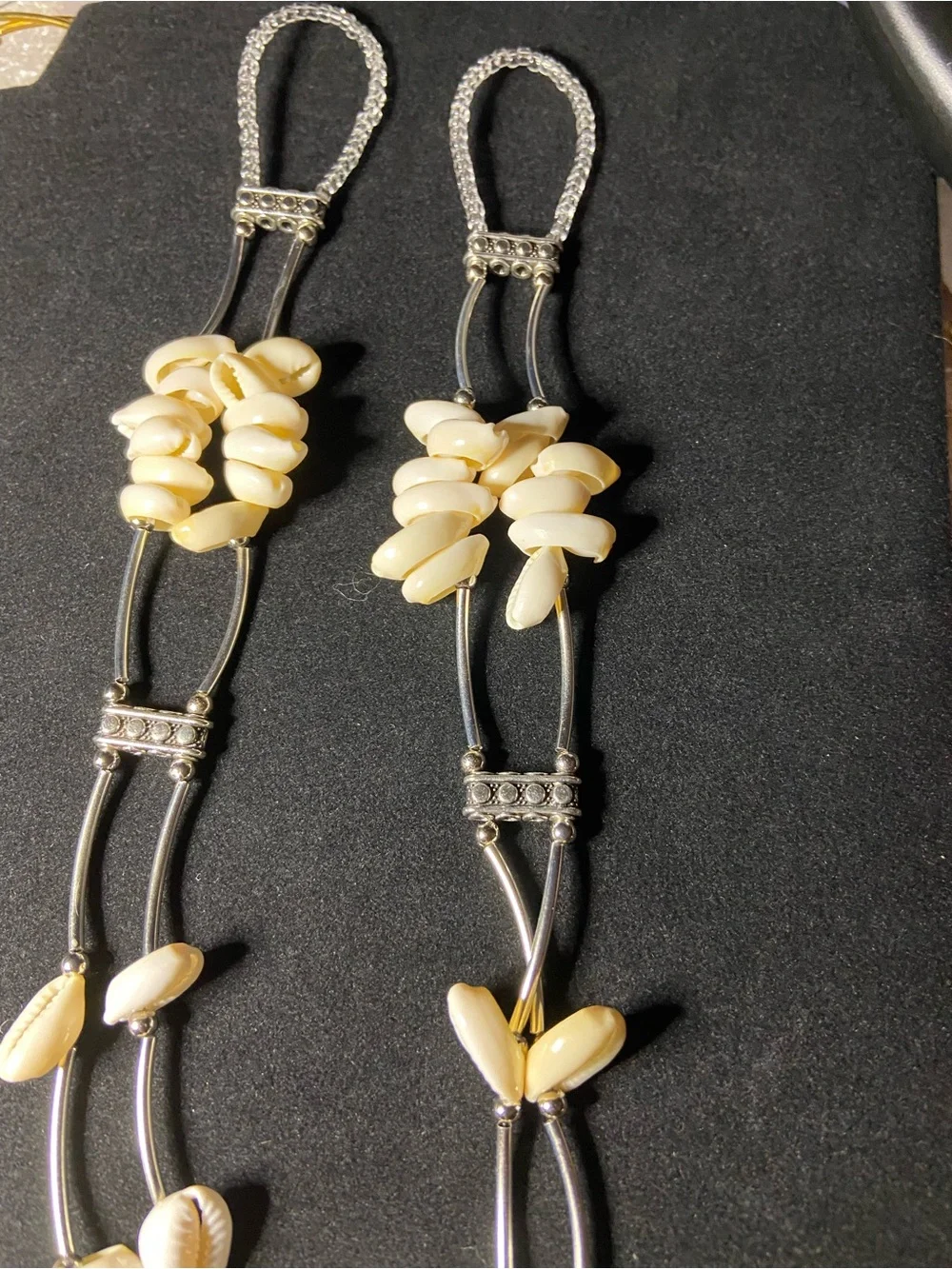 Elegant Cream Shell Bead Women's Barefoot Sandals/Foot Jewelry